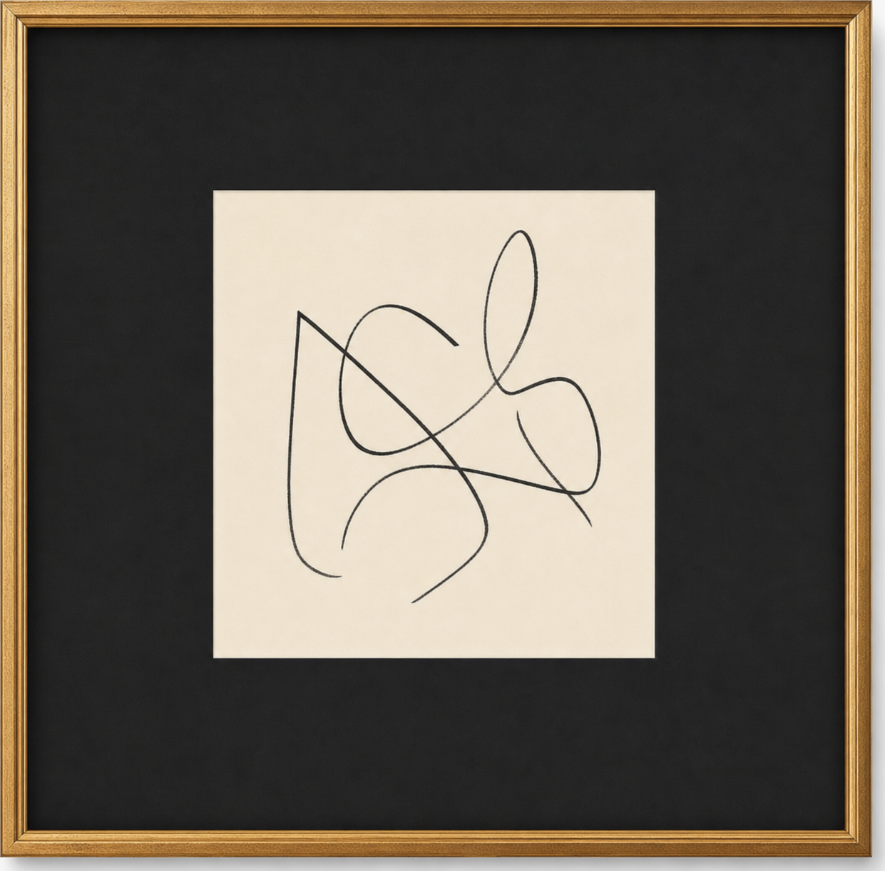 Abstract Continuous Line Drawing, original artwork by Studio Sakaia, made to order