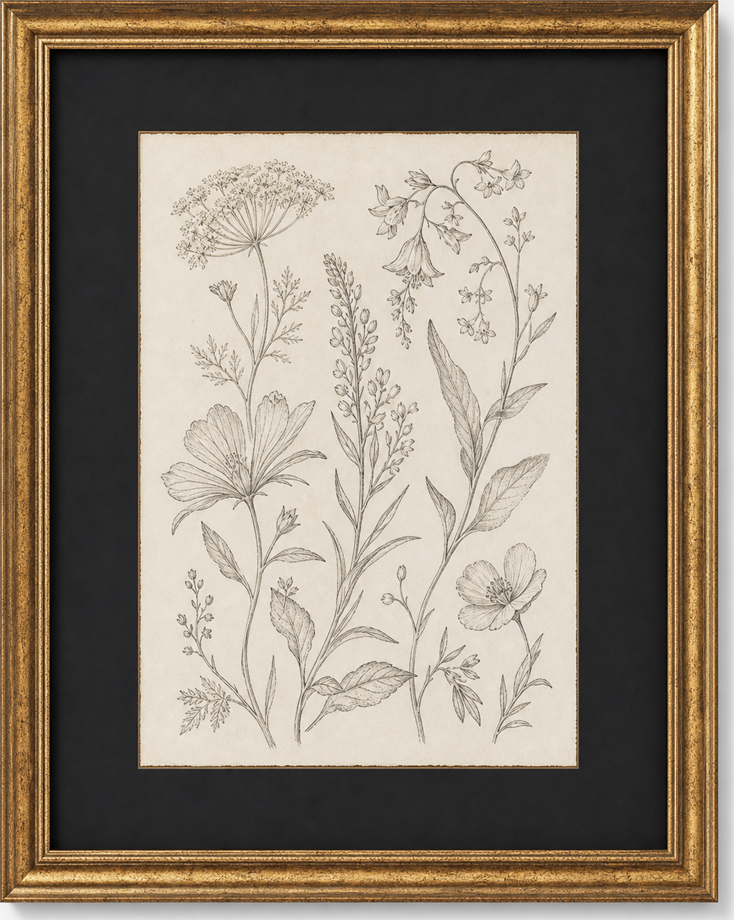 Botanical Wildflower Study, original artwork by Studio Sakaia, made to order