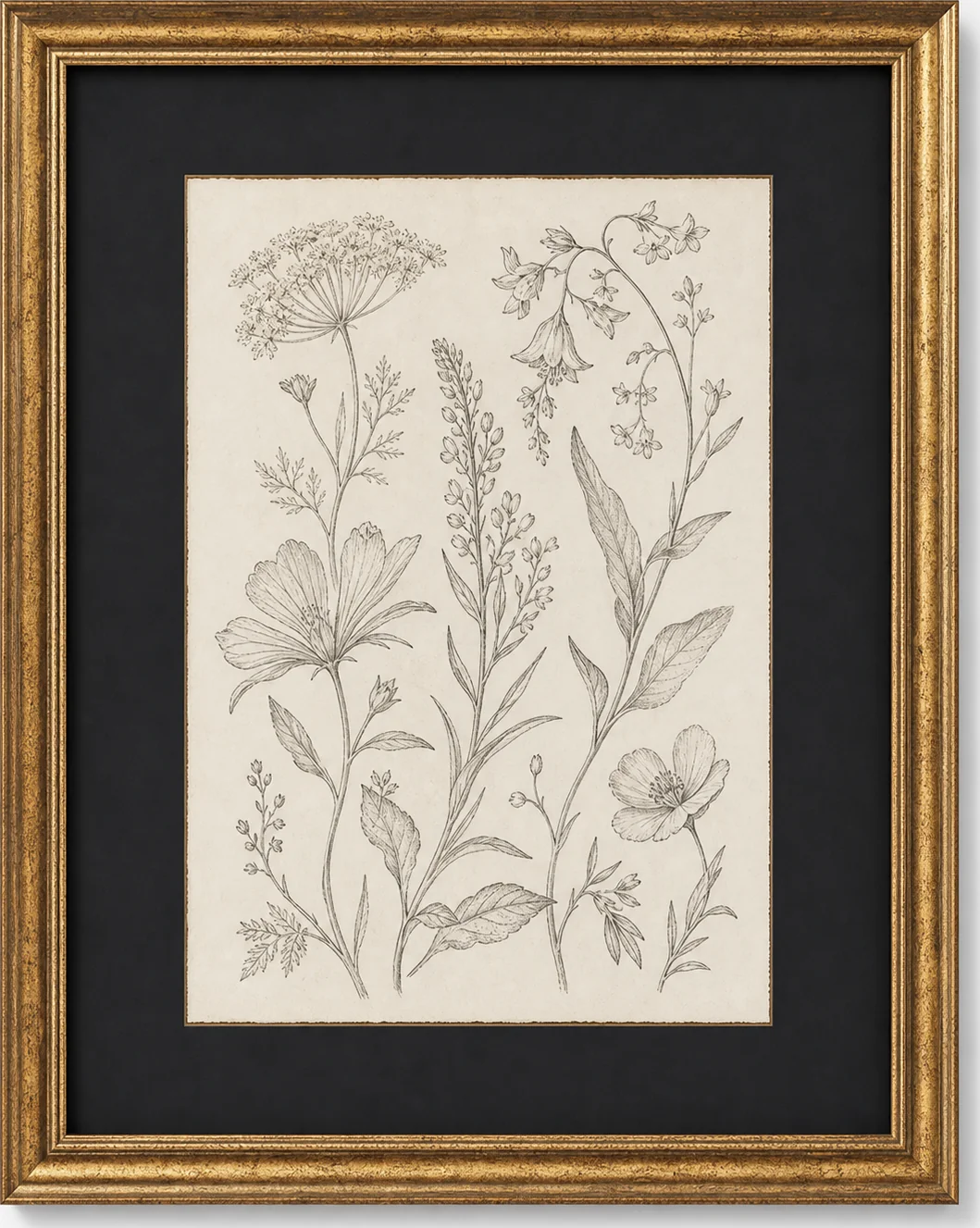 Botanical Wildflower Study, original artwork by Studio Sakaia, made to order
