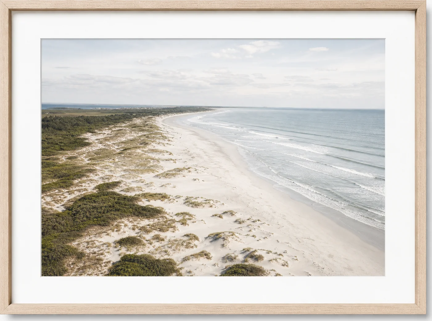 Coastal Dunes Aerial Photograph, original artwork by Studio Sakaia, made to order