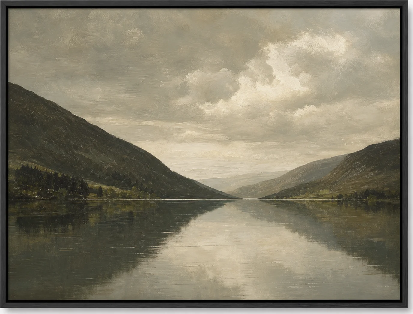 Tonal Loch and Hills, original artwork by Studio Sakaia, made to order
